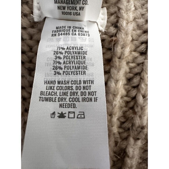 Aerie Cardigan Sweater Women Size OS Oatmeal Oversize - Picture 8 of 8